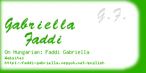 gabriella faddi business card